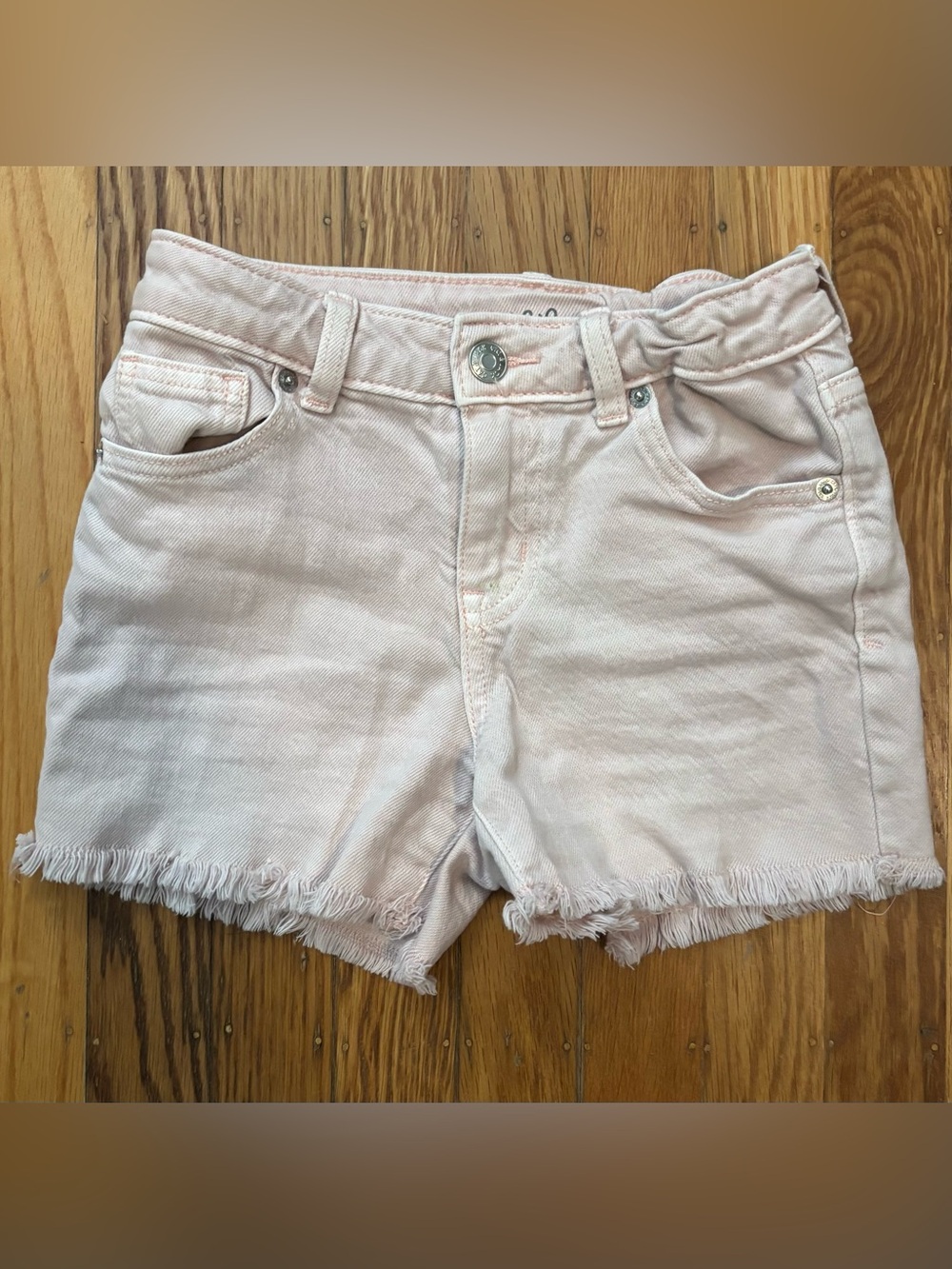 Cat & Jack Girls Pink Denim Shorts, Size 8